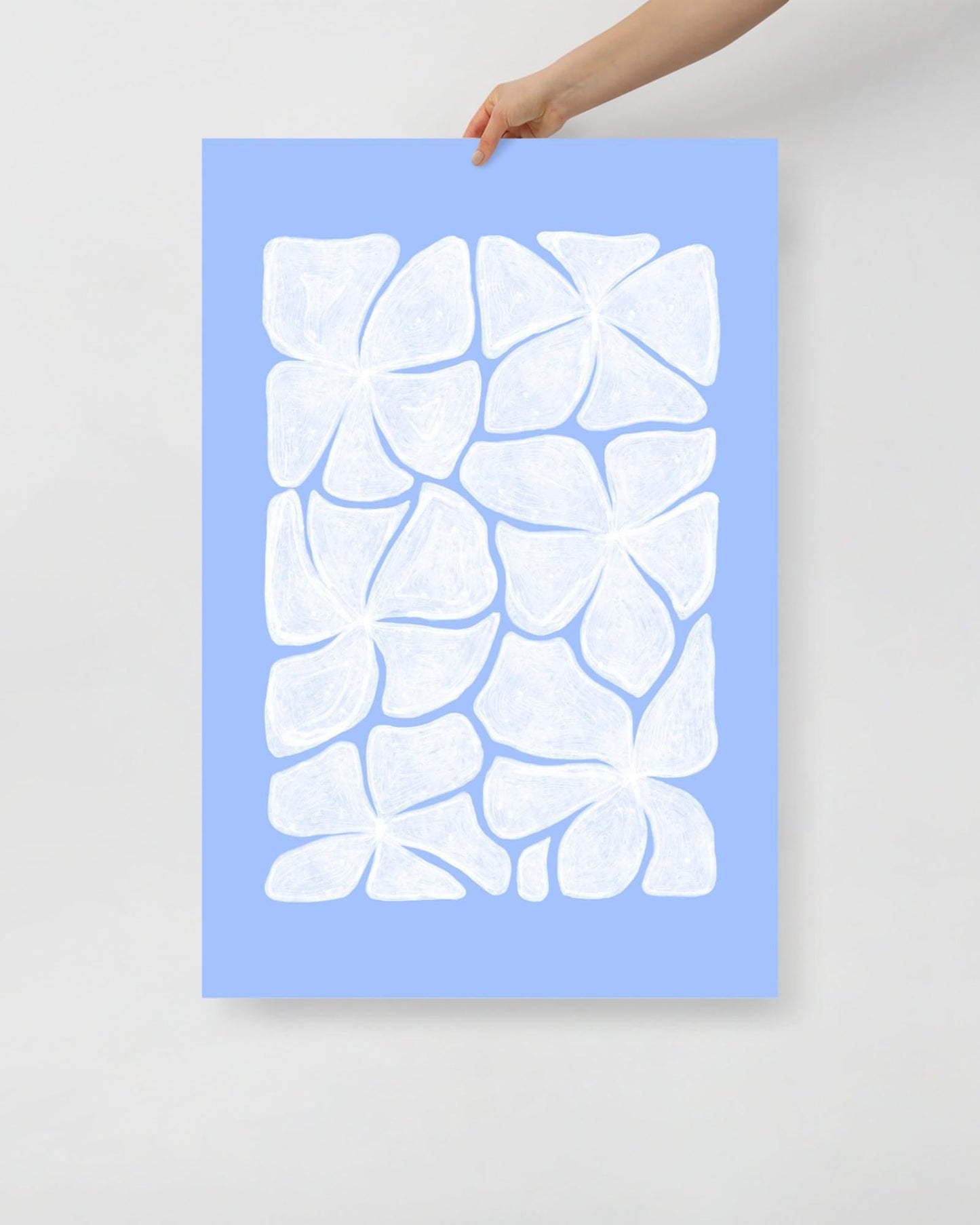 'Puzzled - Blue' 61×91 cm Fine Art Print with No Frame - Spilt Art by Melbourne Artist Eryn Levey