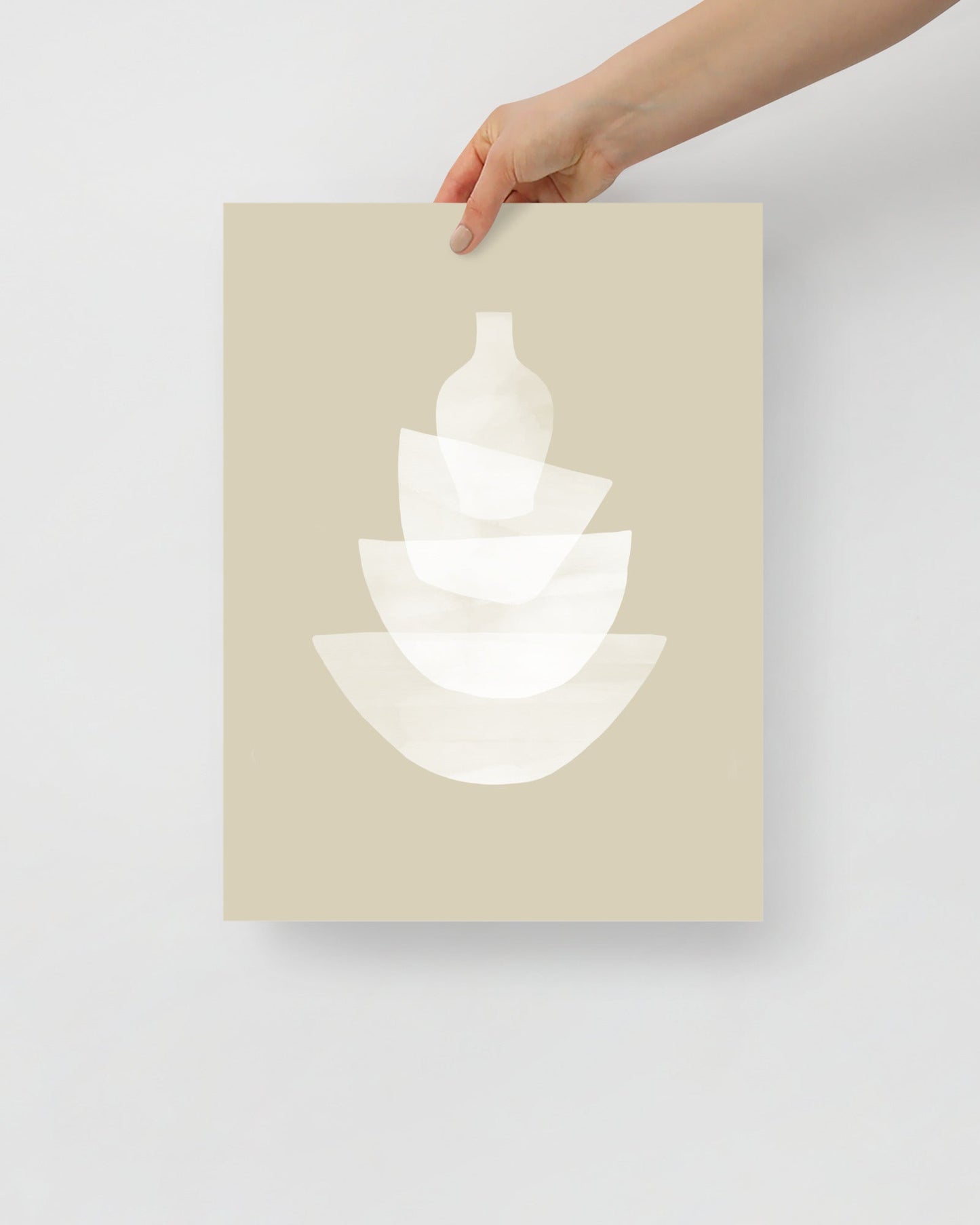 'Ceramic - Bone' 30×40 cm Fine Art Print with No Frame - Spilt Art by Melbourne Artist Eryn Levey