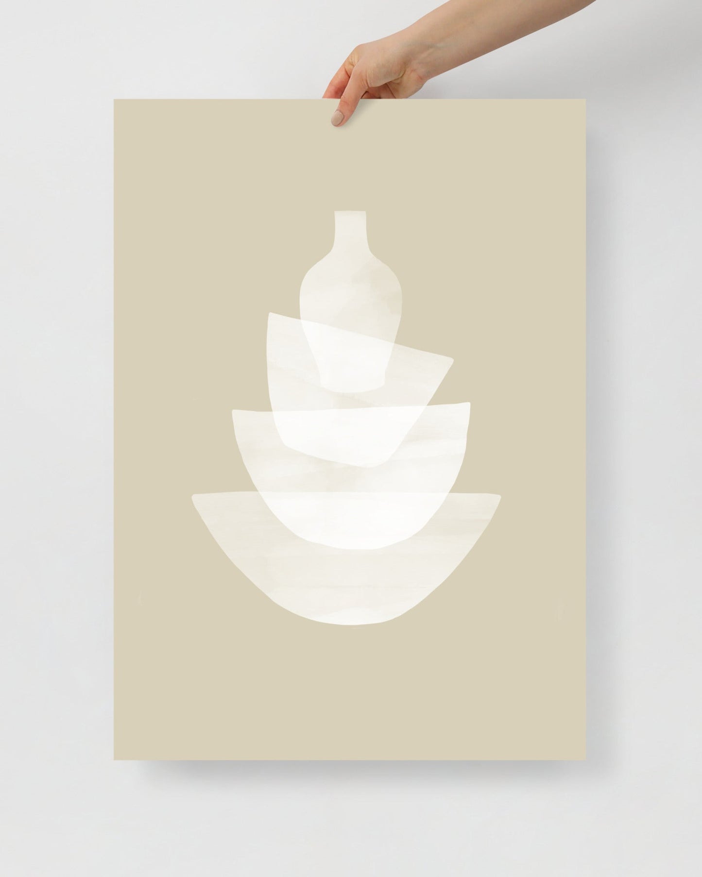 'Ceramic - Bone' 50×70 cm Fine Art Print with No Frame - Spilt Art by Melbourne Artist Eryn Levey