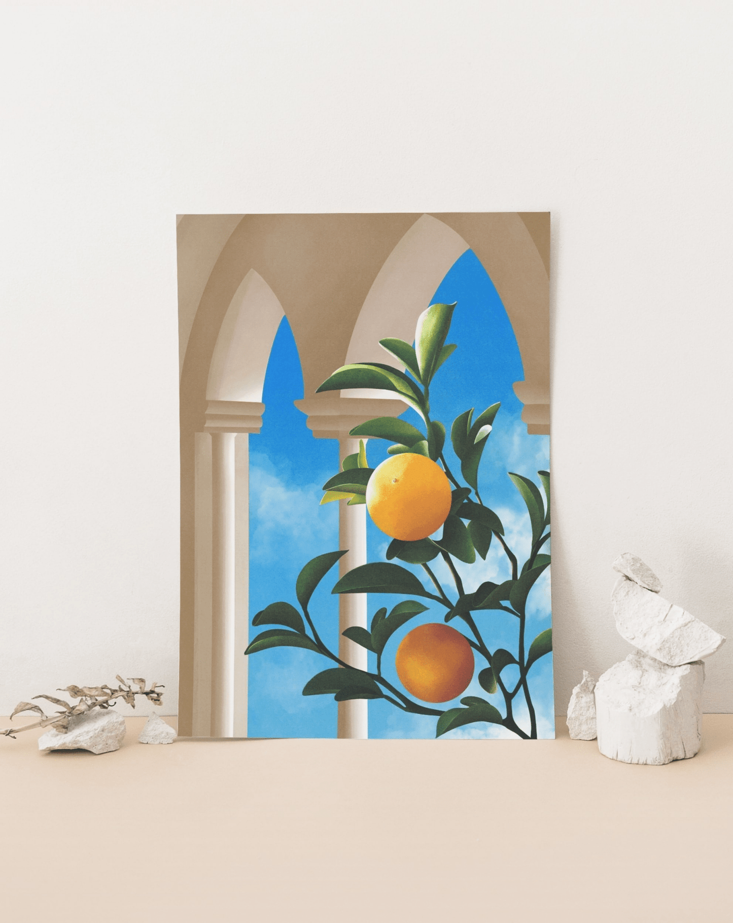 'Citrus Dreams' 21×30 cm Fine Art Print with No Frame - Spilt Art by Melbourne Artist Eryn Levey