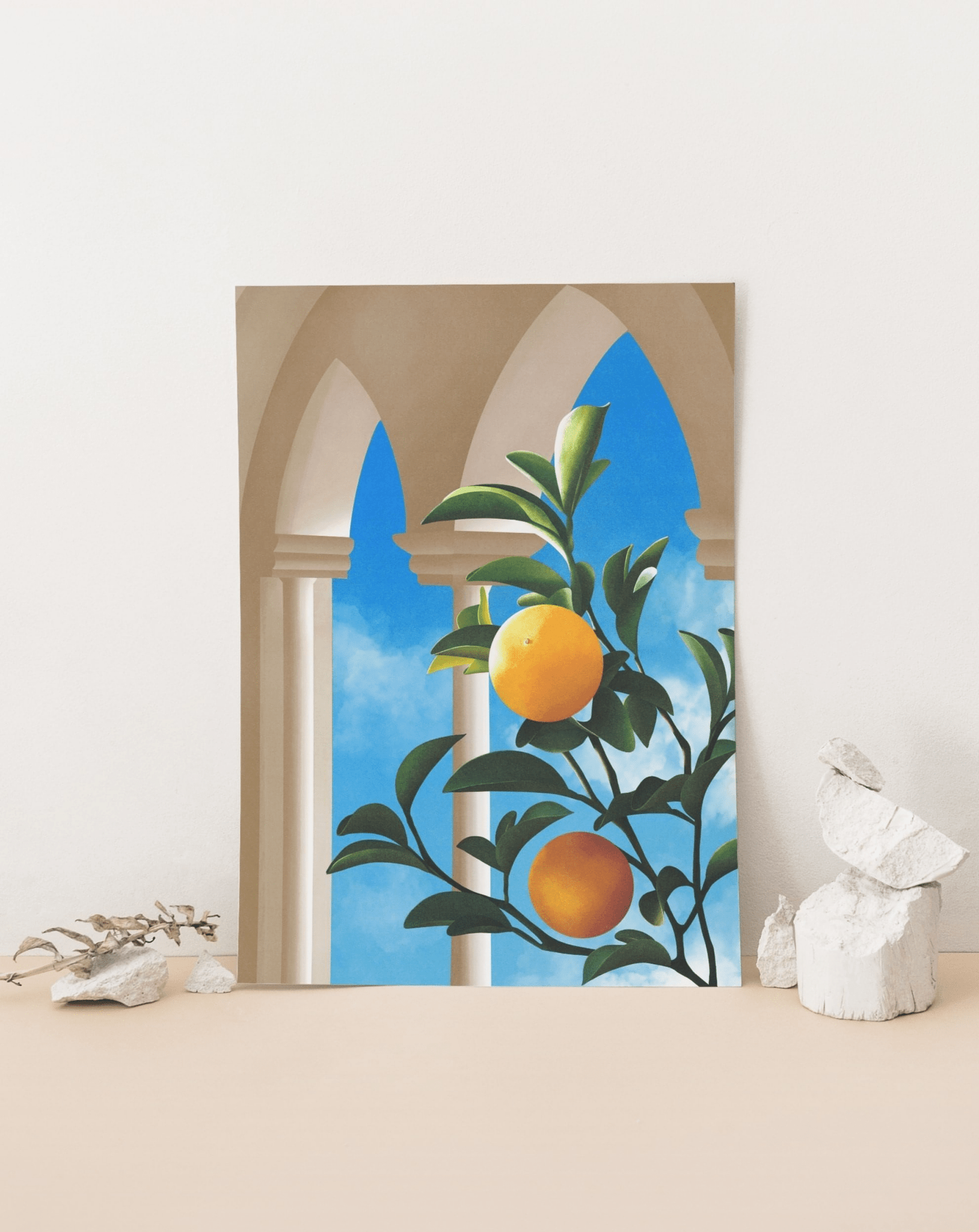 'Citrus Dreams' 21×30 cm Fine Art Print with No Frame - Spilt Art by Melbourne Artist Eryn Levey
