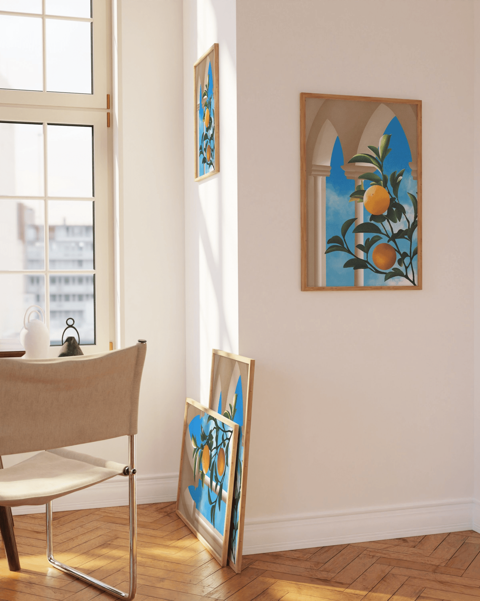 'Citrus Dreams' 21×30 cm Fine Art Print with No Frame - Spilt Art by Melbourne Artist Eryn Levey
