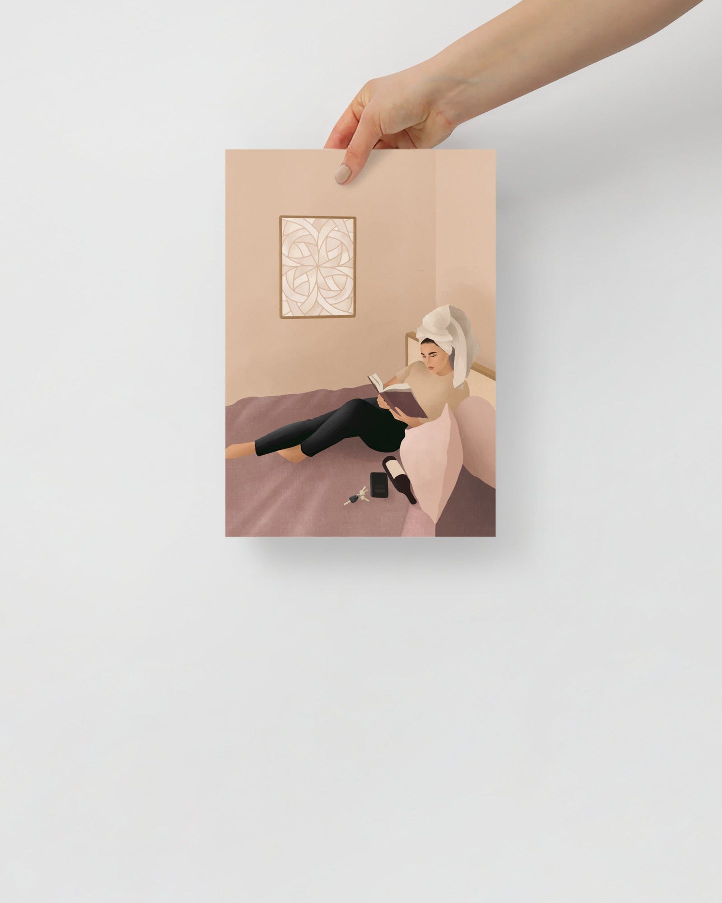 'I'm on my way' 21×30 cm Fine Art Print with Brunette - Spilt Art by Melbourne Artist Eryn Levey