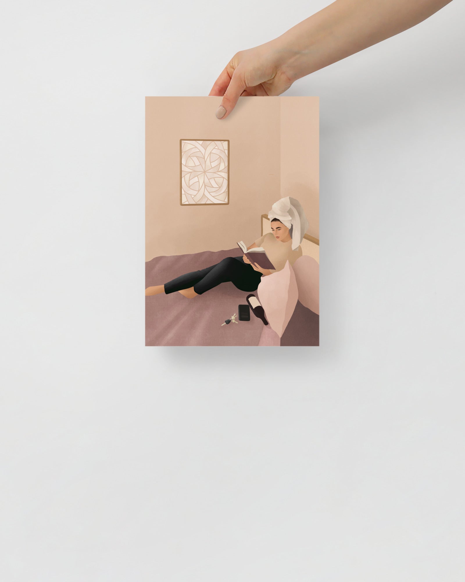 'I'm on my way' 21×30 cm Fine Art Print with Brunette - Spilt Art by Melbourne Artist Eryn Levey