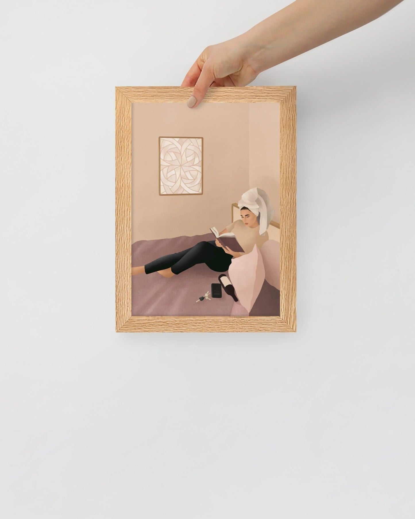 'I'm on my way' 21×30 cm Fine Art Print with Brunette - Spilt Art by Melbourne Artist Eryn Levey