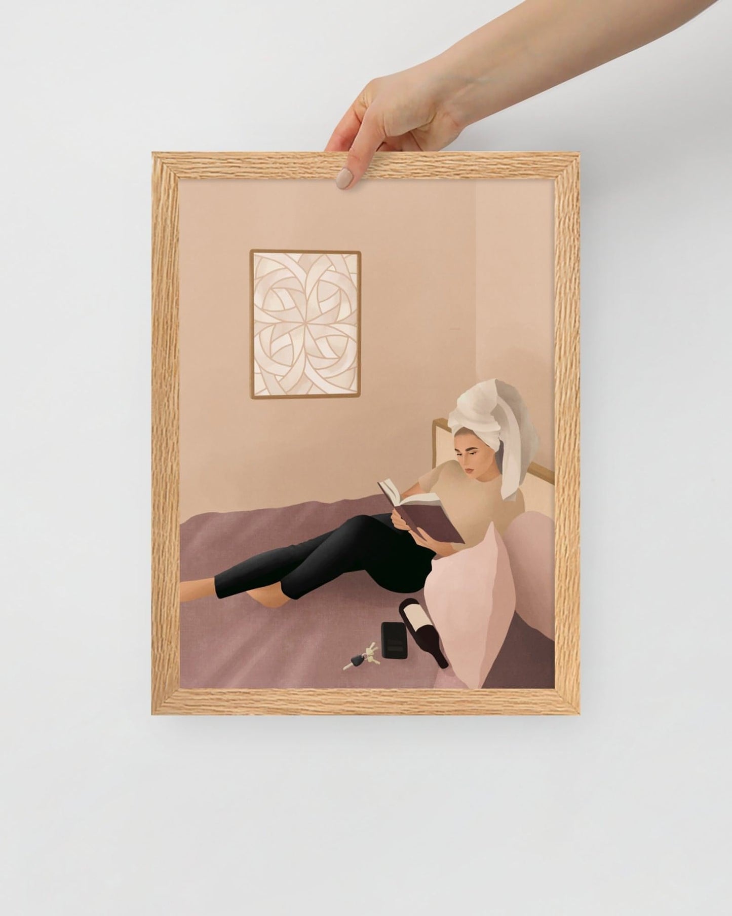 'I'm on my way' 30×40 cm Fine Art Print with Blonde - Spilt Art by Melbourne Artist Eryn Levey