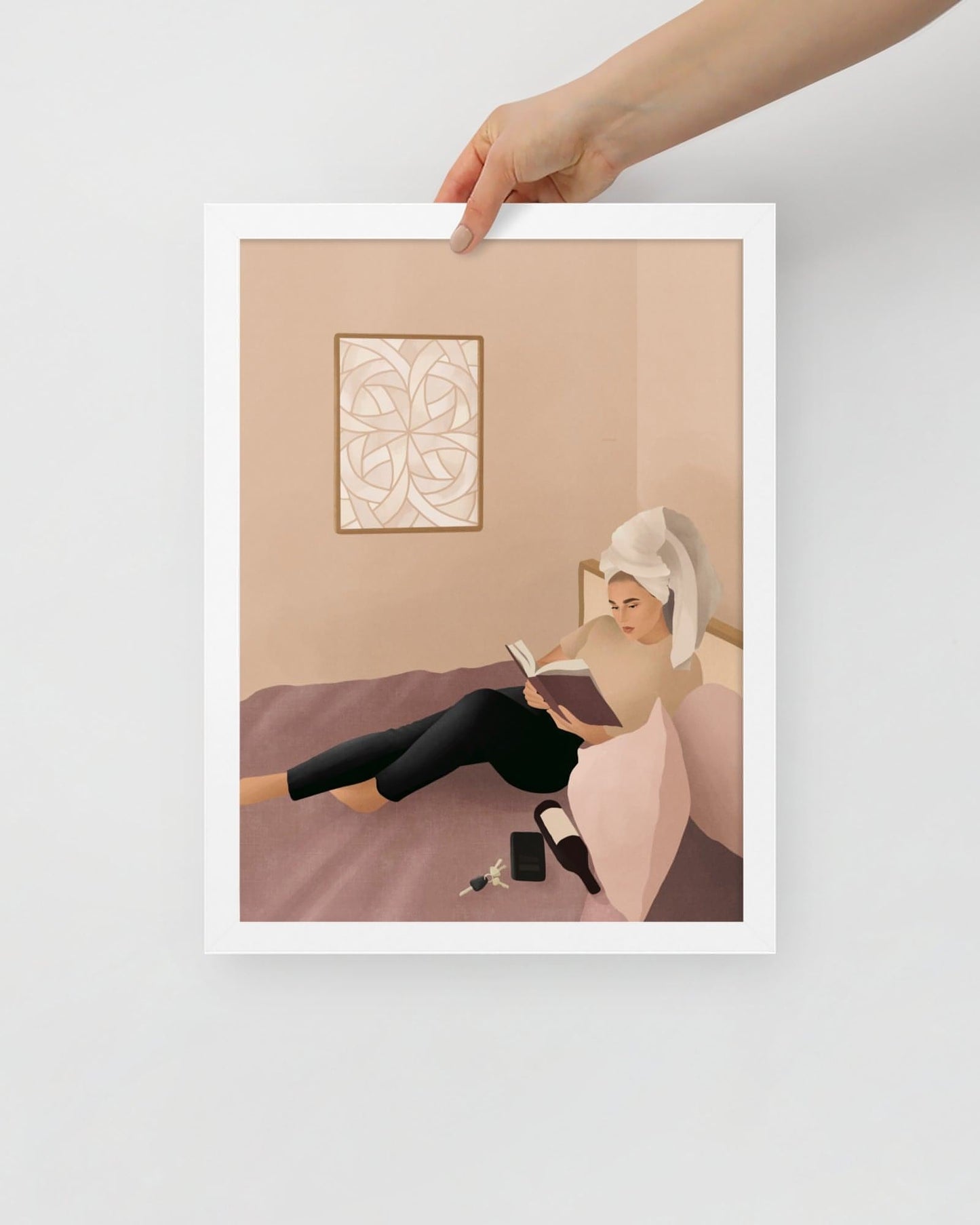 'I'm on my way' 30×40 cm Fine Art Print with Blonde - Spilt Art by Melbourne Artist Eryn Levey
