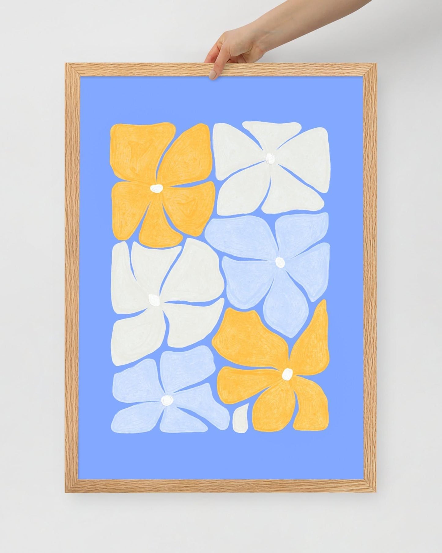 'Puzzled' 50×70 cm Fine Art Print with Oak Frame - Spilt Art by Melbourne Artist Eryn Levey