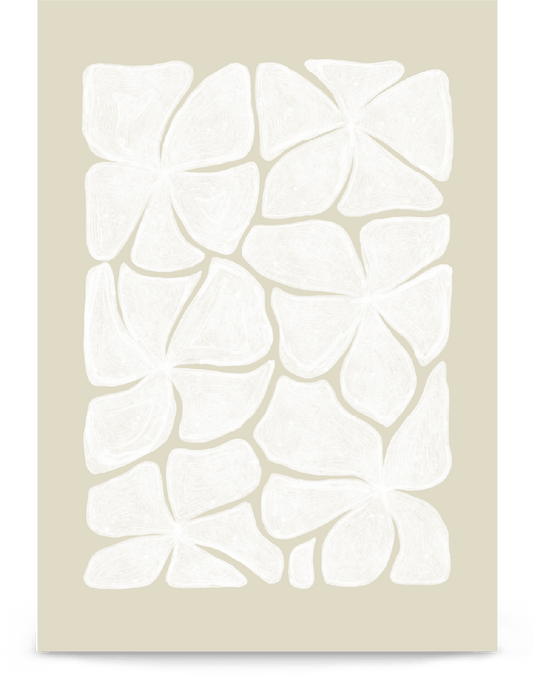 'Puzzled - Bone' 21×30 cm Fine Art Print with No Frame - Spilt Art by Melbourne Artist Eryn Levey