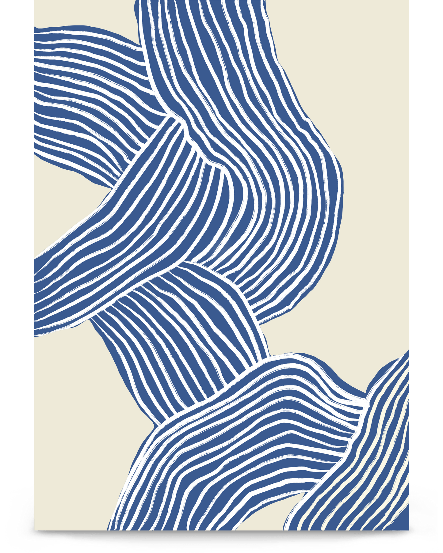 'Tenseless - Blue' 21×30 cm Fine Art Print with No Frame - Spilt Art by Melbourne Artist Eryn Levey
