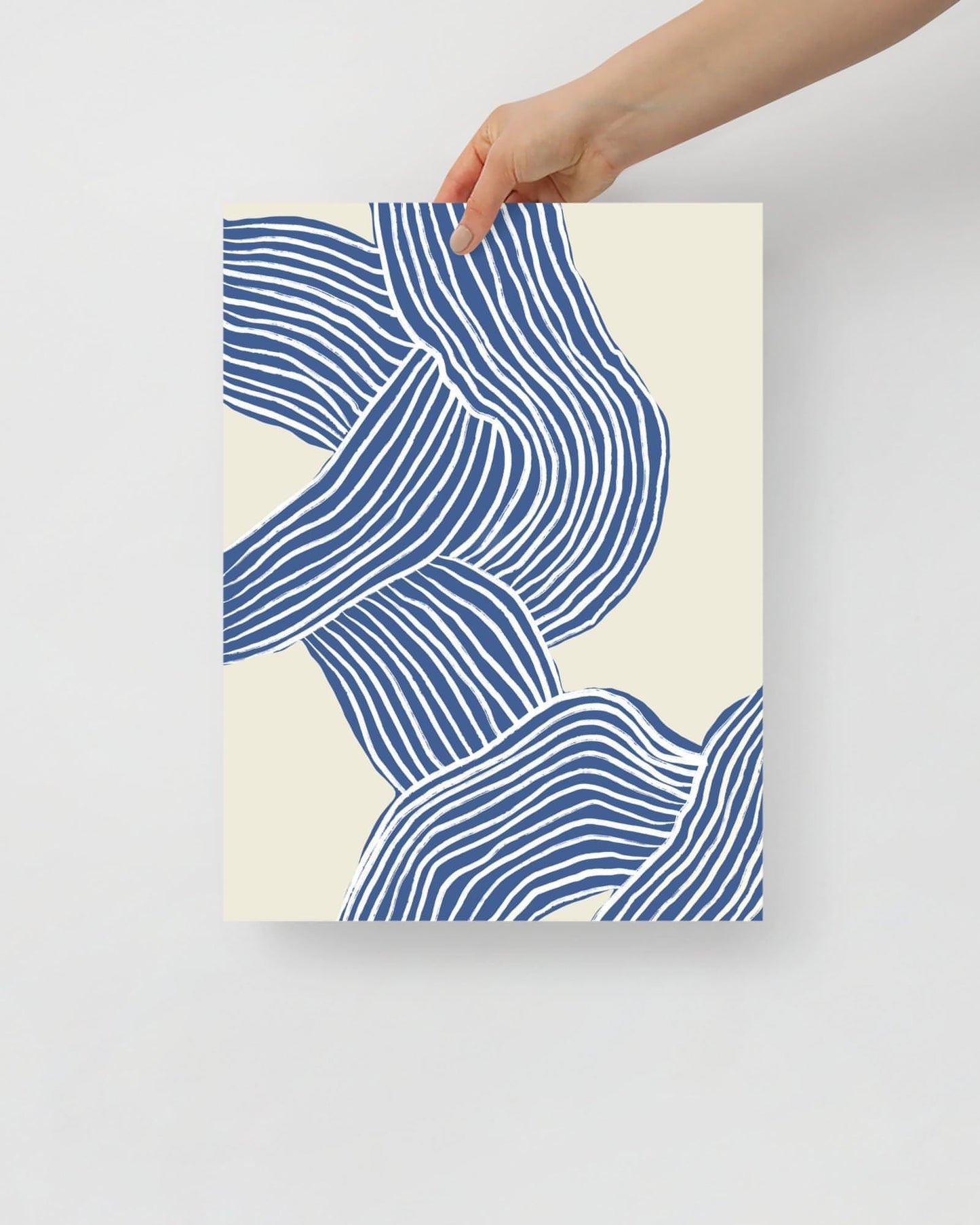 'Tenseless - Blue' 30×40 cm Fine Art Print with No Frame - Spilt Art by Melbourne Artist Eryn Levey
