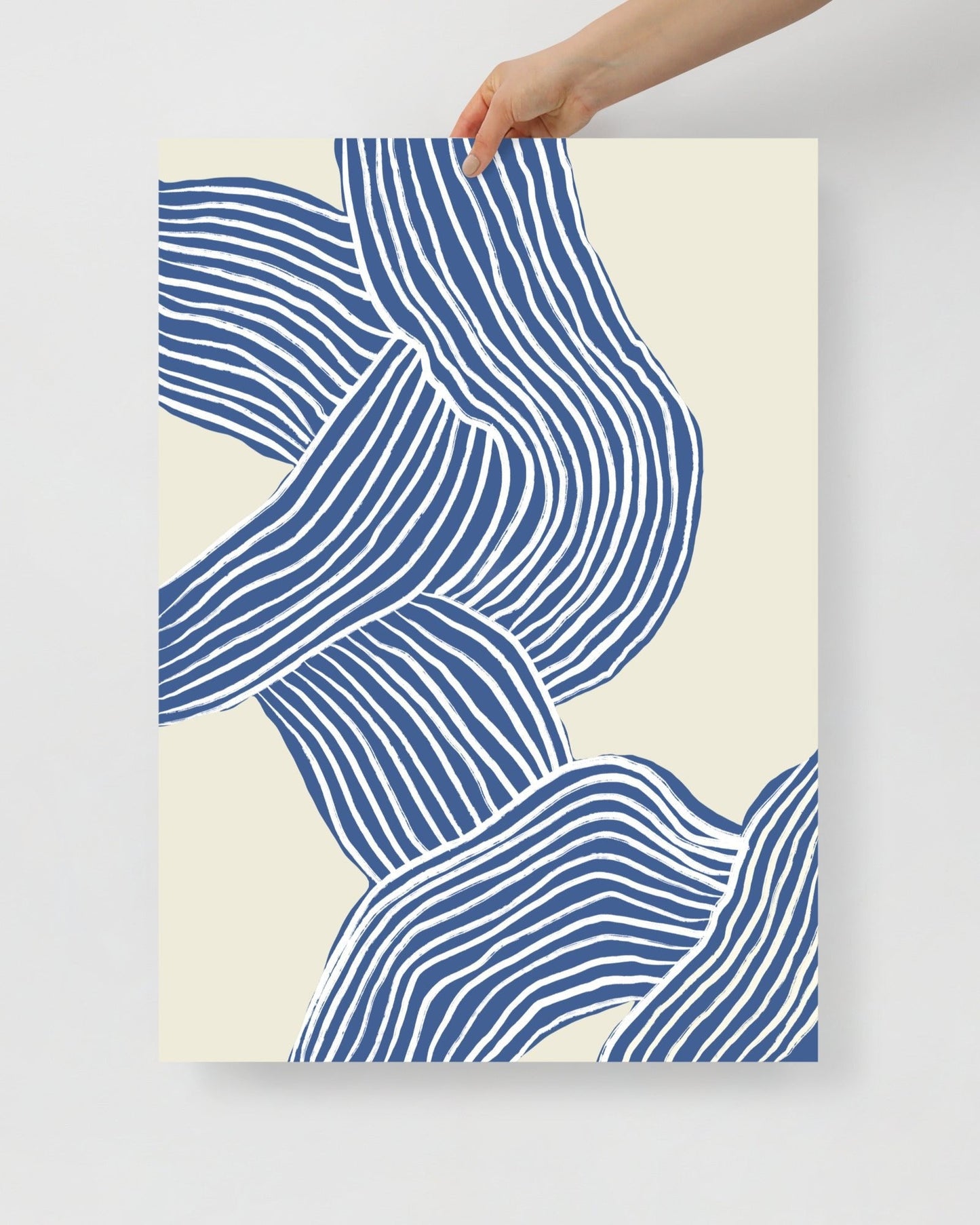 'Tenseless - Blue' 50×70 cm Fine Art Print with No Frame - Spilt Art by Melbourne Artist Eryn Levey