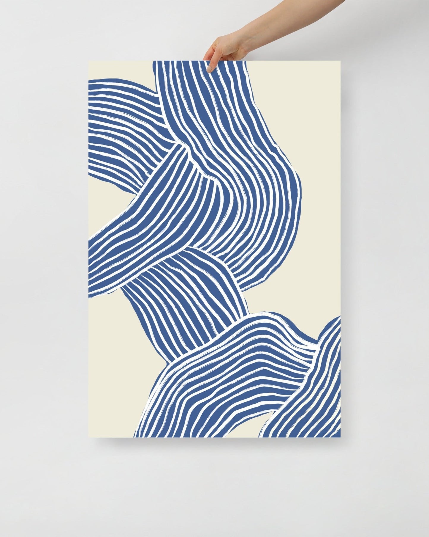 'Tenseless - Blue' 61×91 cm Fine Art Print with No Frame - Spilt Art by Melbourne Artist Eryn Levey