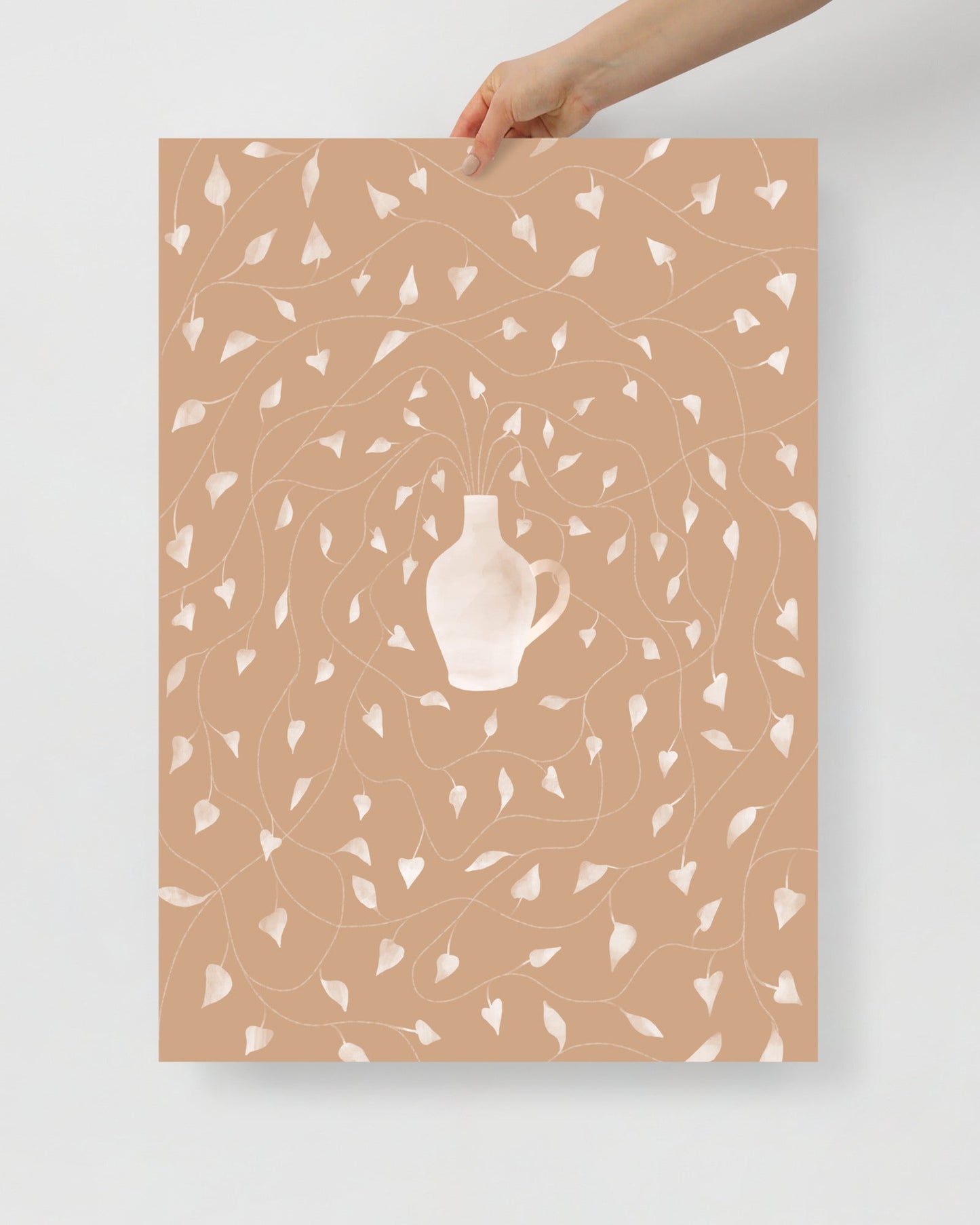 'Vase - Pink' 50×70 cm Fine Art Print with No Frame - Spilt Art by Melbourne Artist Eryn Levey
